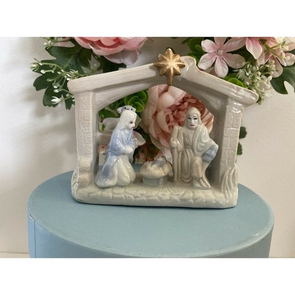 Vtg Ceramic Porcelain Nativity Jesus‎ Mary Joseph - Picture 10 of 12
